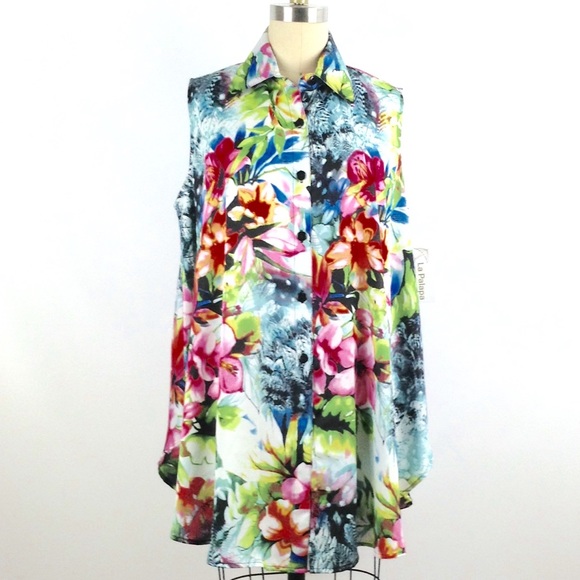 La Palapa Floral Print Tunic - Picture 2 of 6